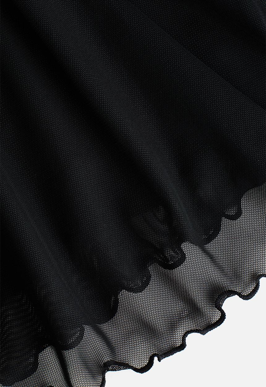 H&M - Mini mesh dress - black