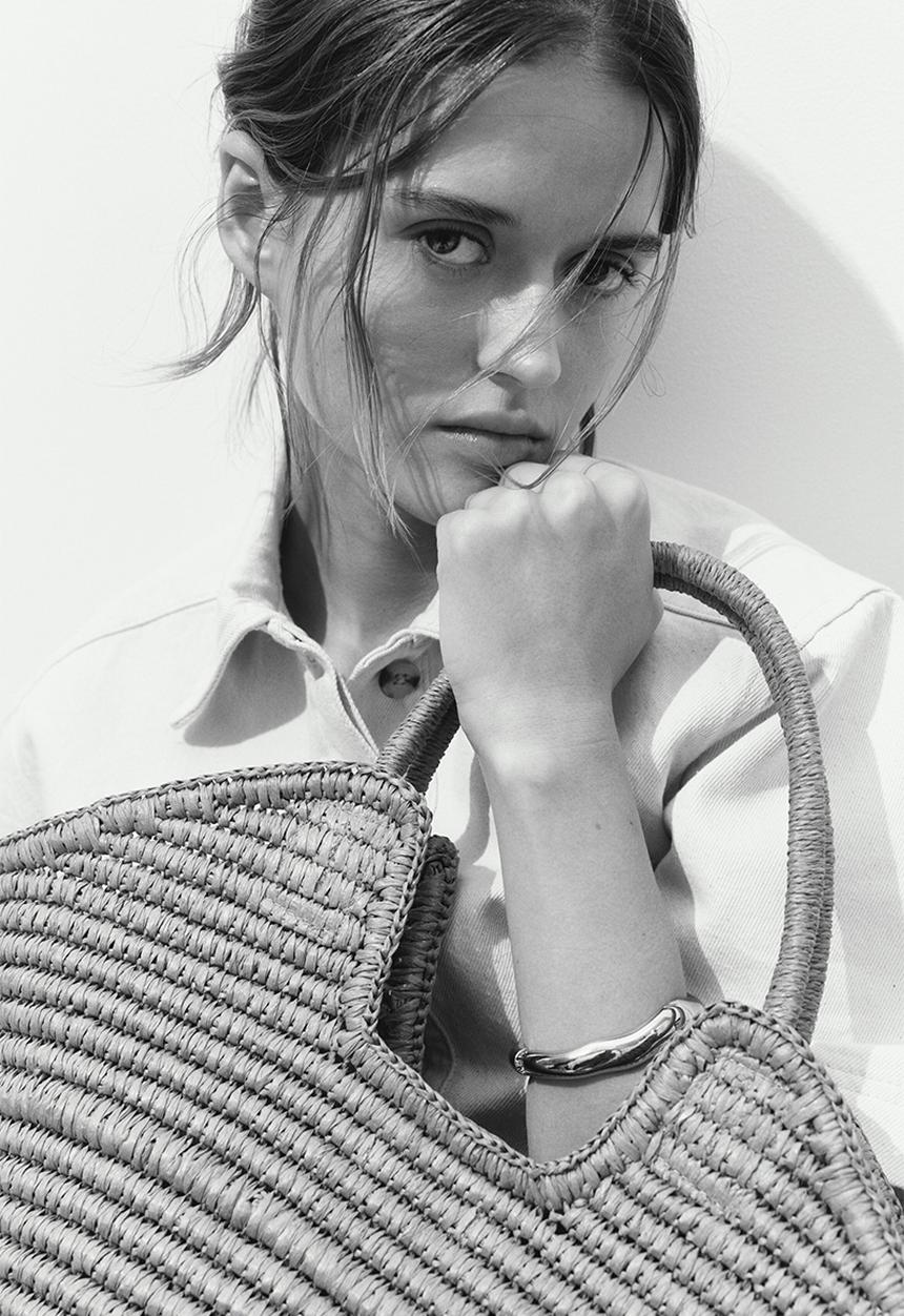 H&M - Straw shopper - beige