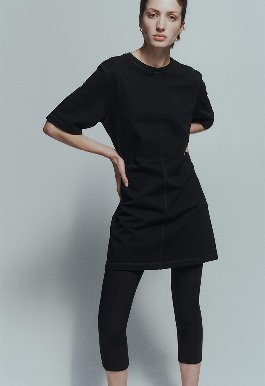 H&M - Cotton t-shirt dress - black