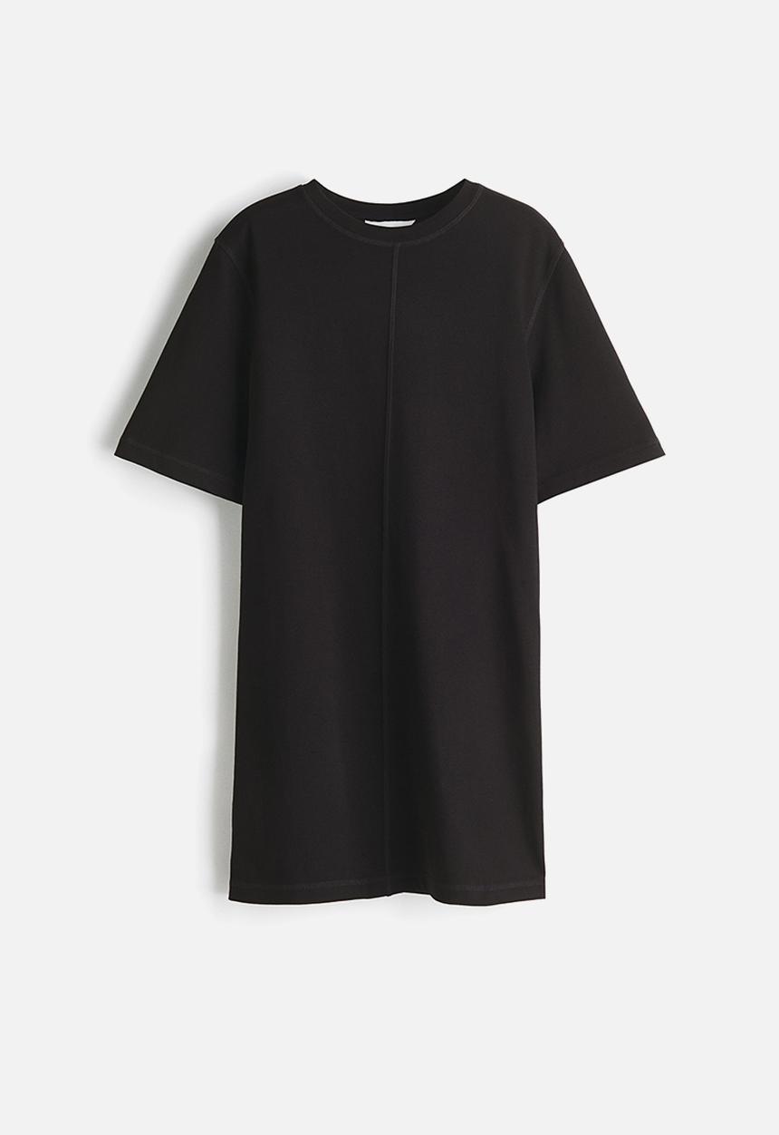H&M - Cotton t-shirt dress - black