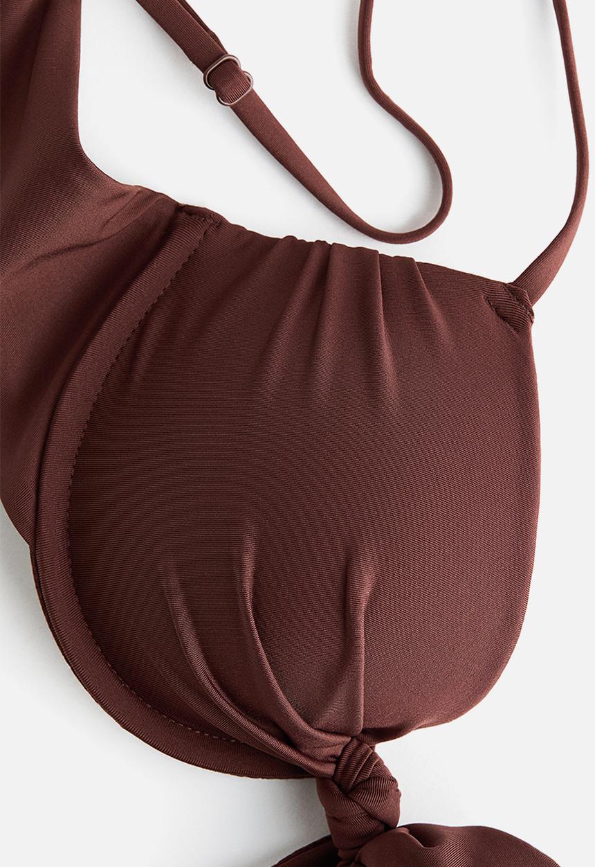 H&M - Push-up bikini top - dark brown