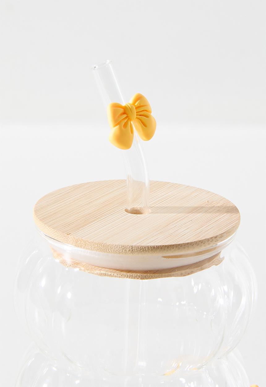 Pop Candy - Tumbler with decorative bow - clear/yellow