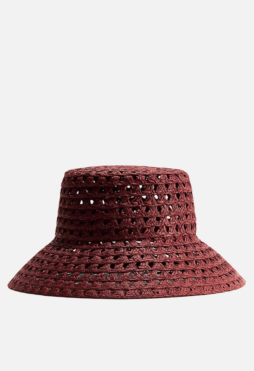 H&M - Straw hat - rust red