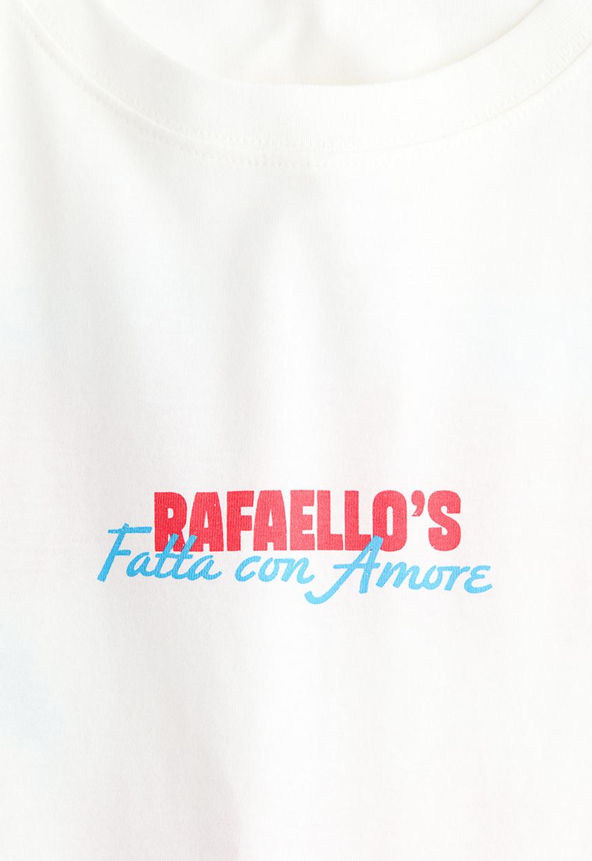 H&M - Oversized T-shirt - white/rafaello's