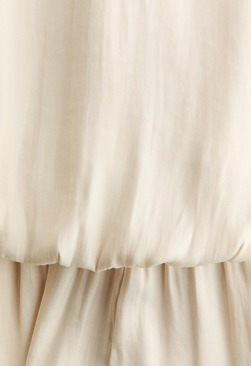 H&M - Draped playsuit - light beige