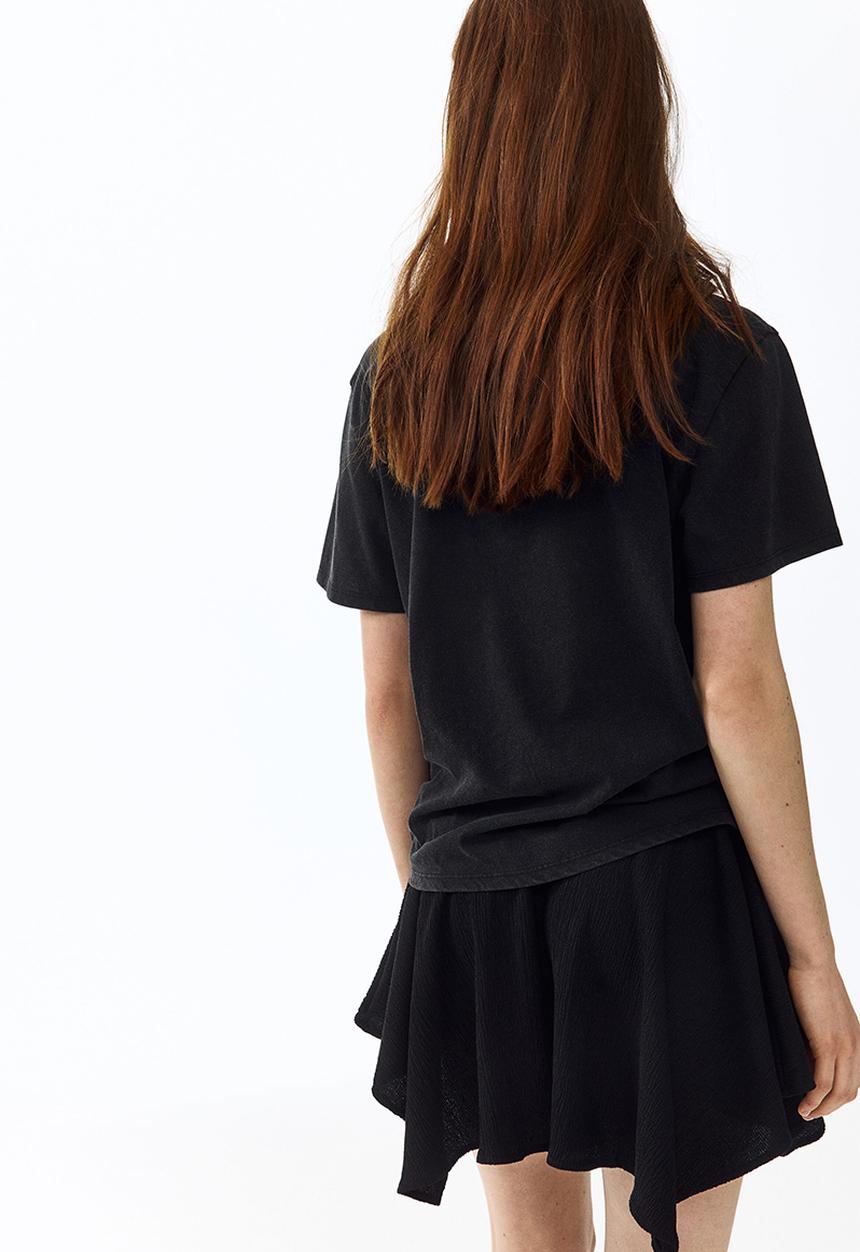 H&M - Appliquéd t-shirt - black/toucan