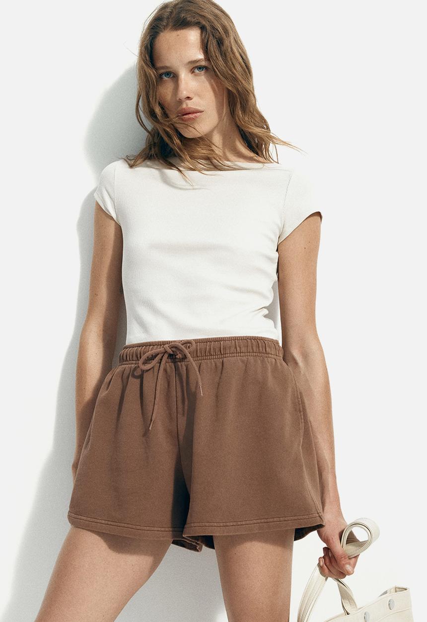 H&M - Drawstring sweatshorts - brown
