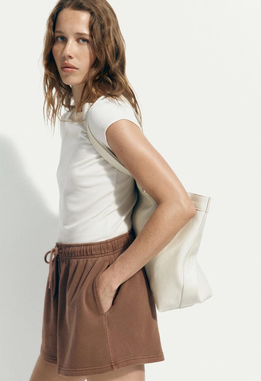 H&M - Drawstring sweatshorts - brown