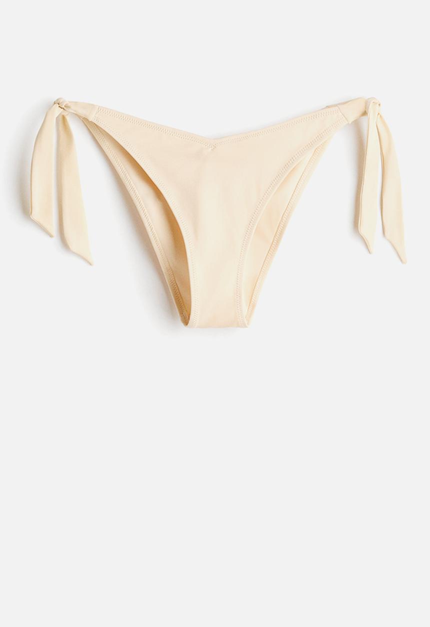 H&M - Tie tanga bikini bottoms - light beige