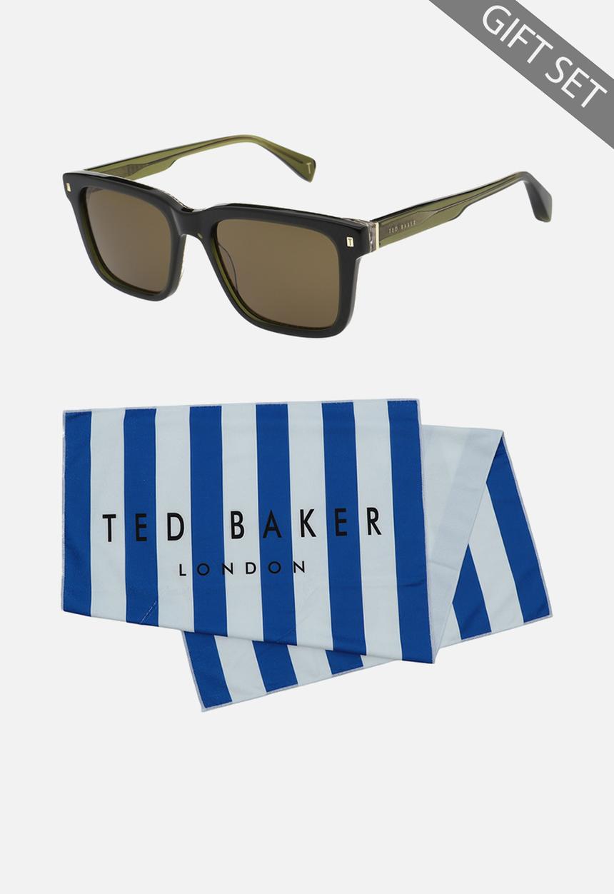 Ted Baker - Gift Set TB1801-593-54 Sunglass and Towel - Crystal Green
