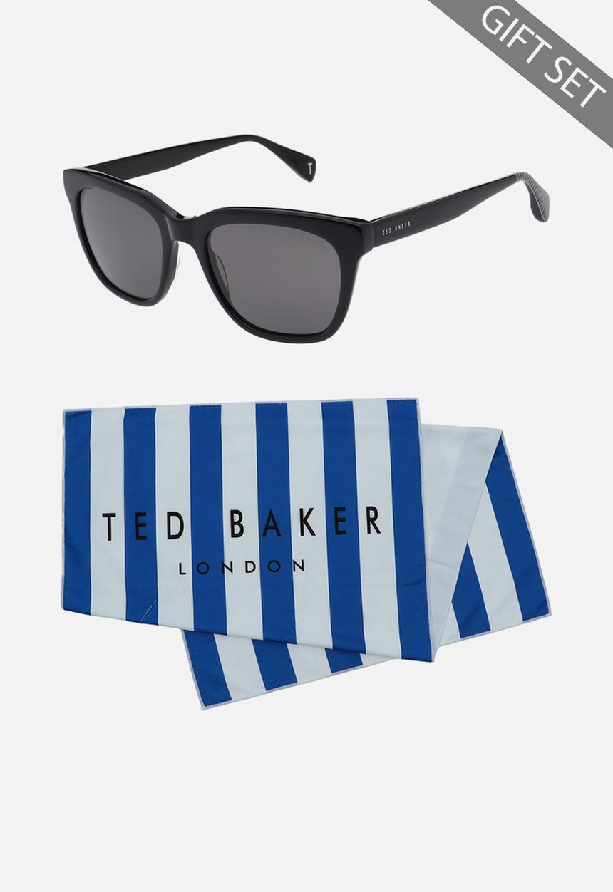 Ted Baker - Gift Set TB1803-001-53 Sunglass and Towel - Black