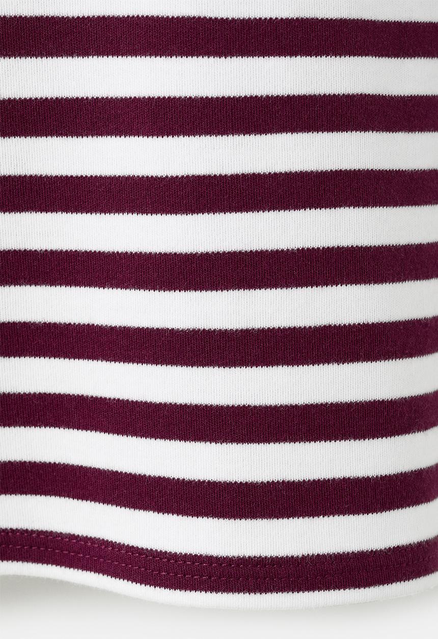 MANGO - T-shirt riti - Maroon