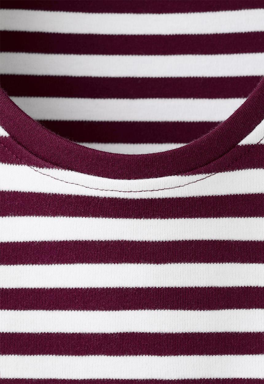 MANGO - T-shirt riti - Maroon