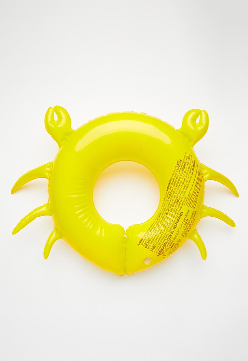 Pop Candy - Crab-shaped floating ring - yellow stripe
