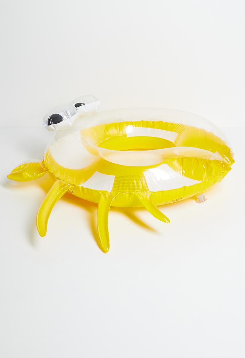 Pop Candy - Crab-shaped floating ring - yellow stripe