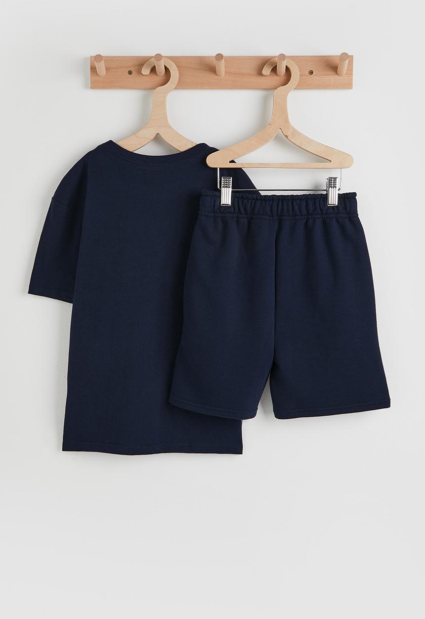 Pop Candy - Tee & short set - navy