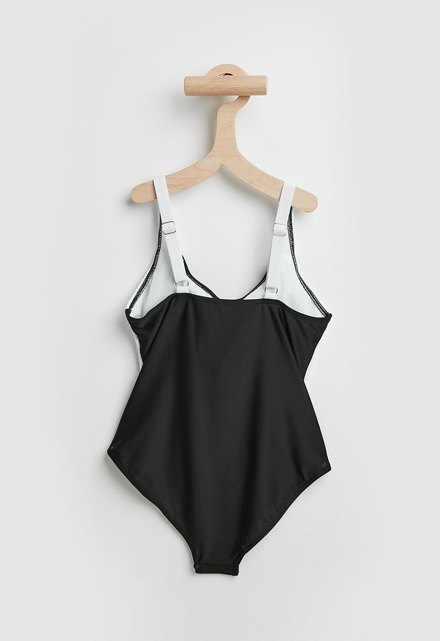Pop Candy - Contrast side panel bikini - black/white