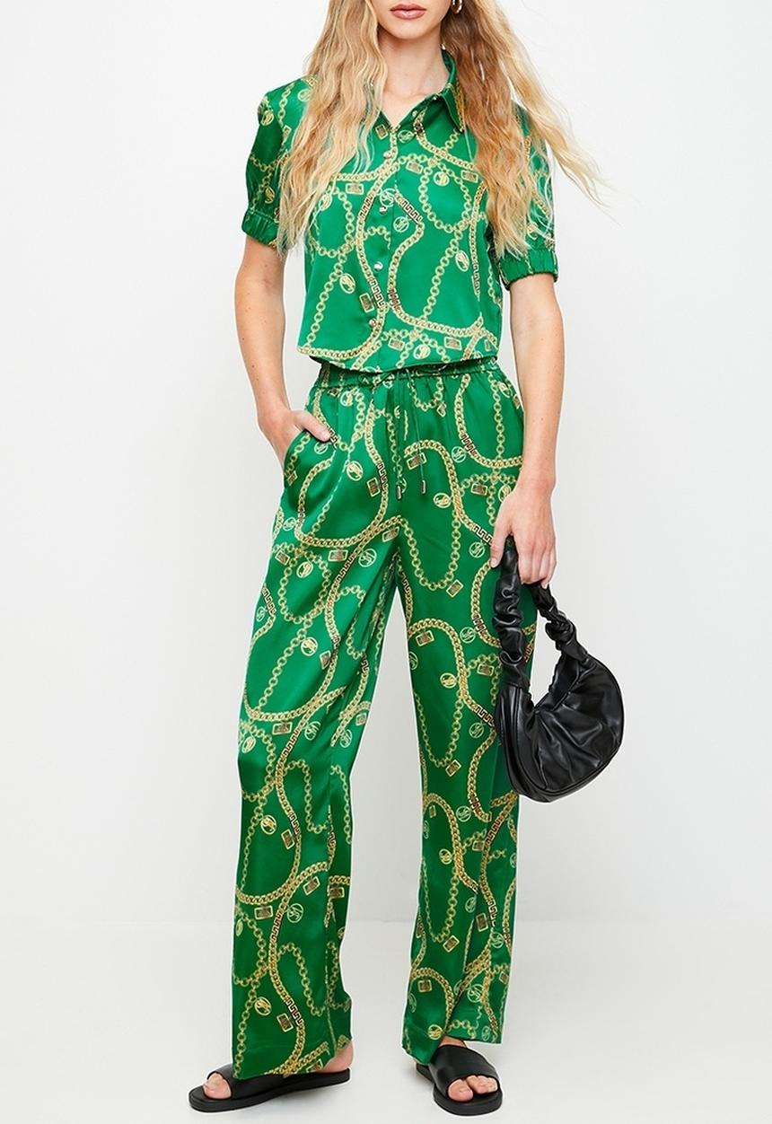Steve Madden - Ladies wendy wide leg pant - green