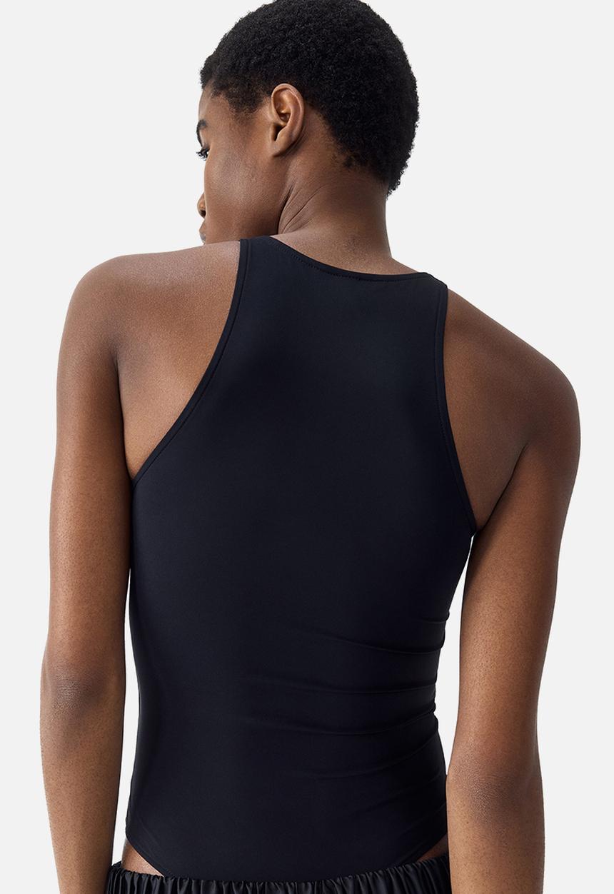 H&M - Sleeveless thong body - black