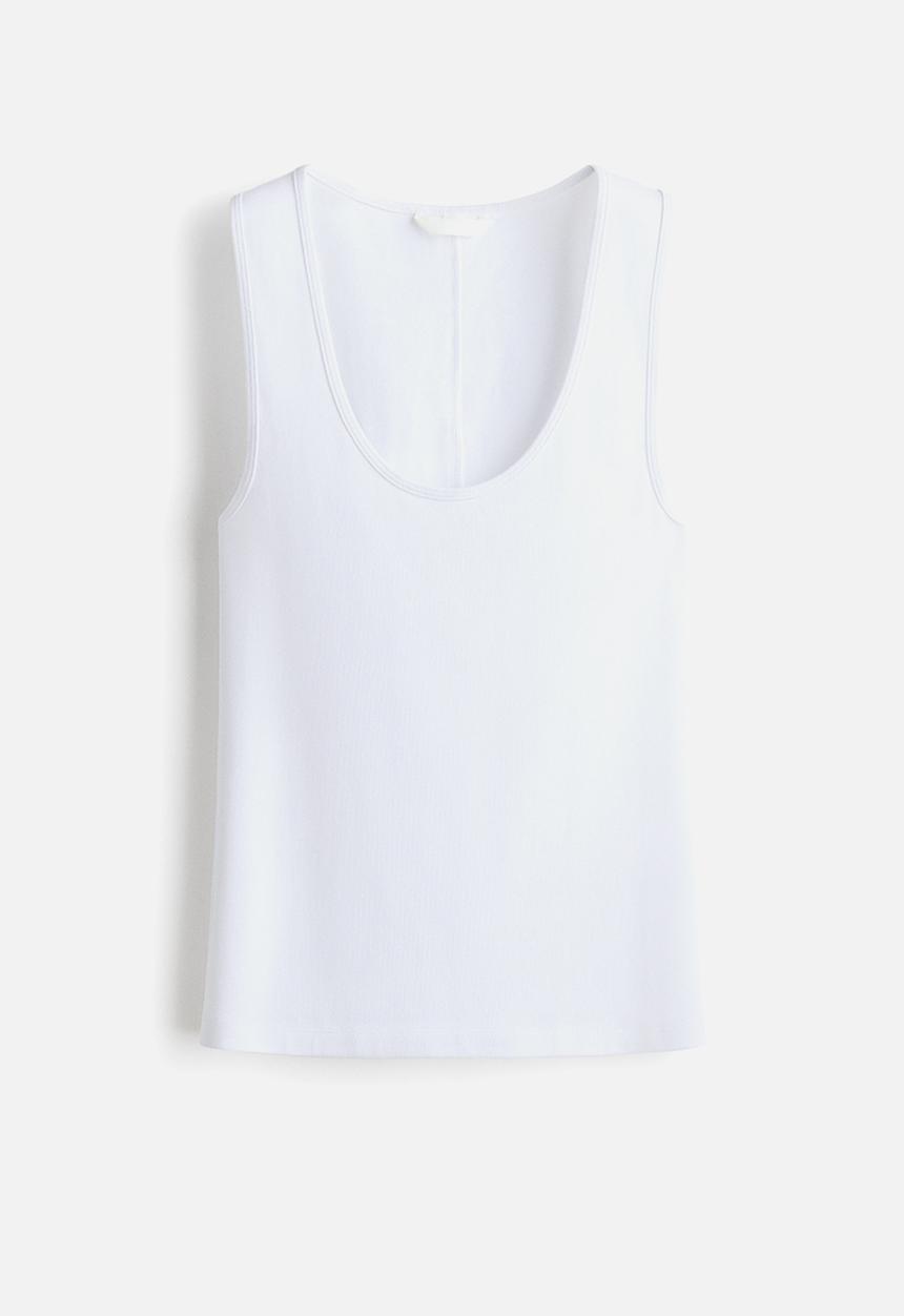 H&M - Cotton vest top - white