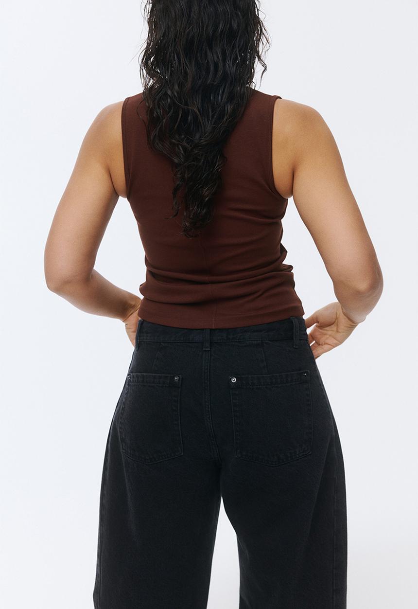H&M - Cotton vest top - brown