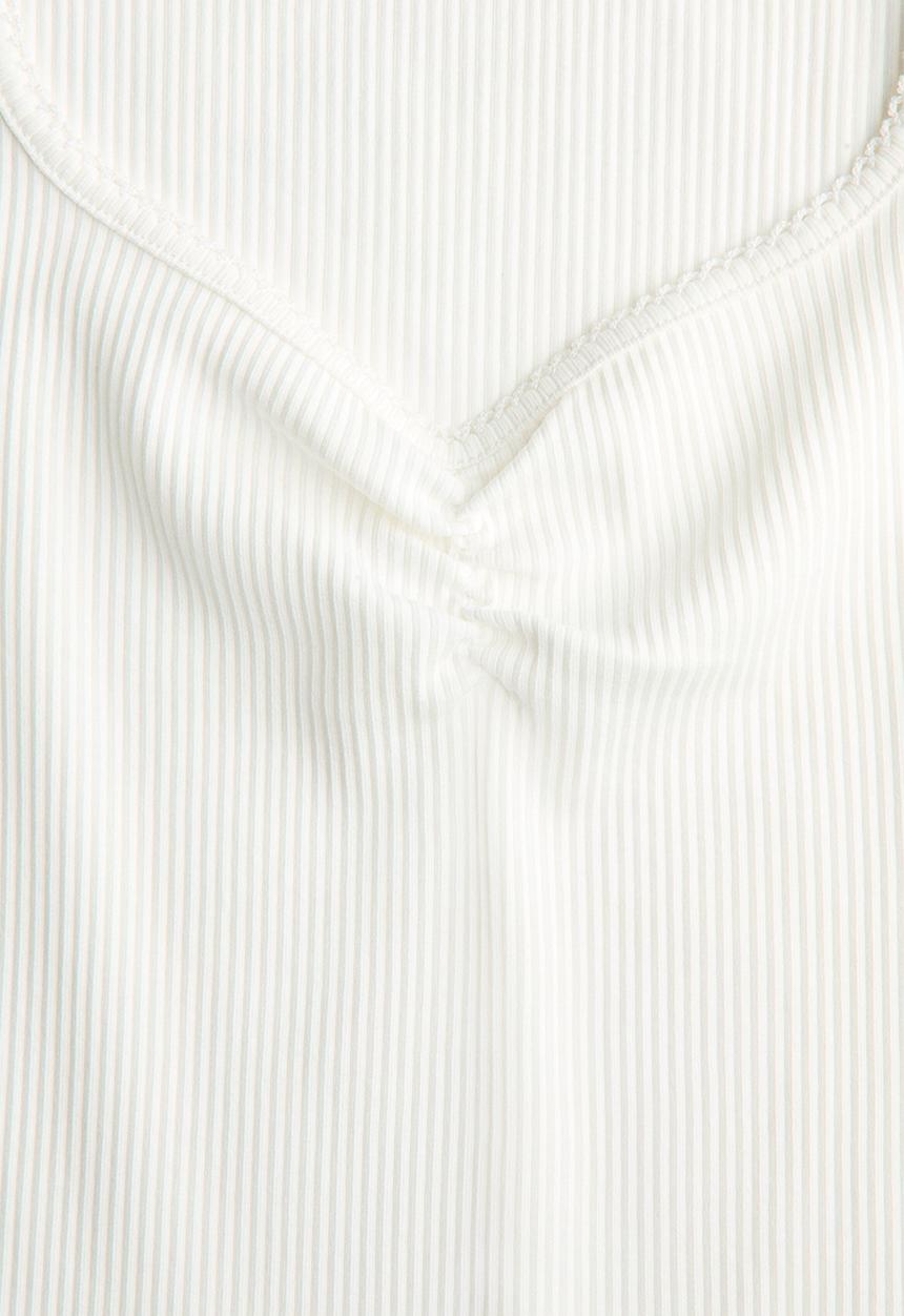 H&M - Ribbed cotton vest top - white