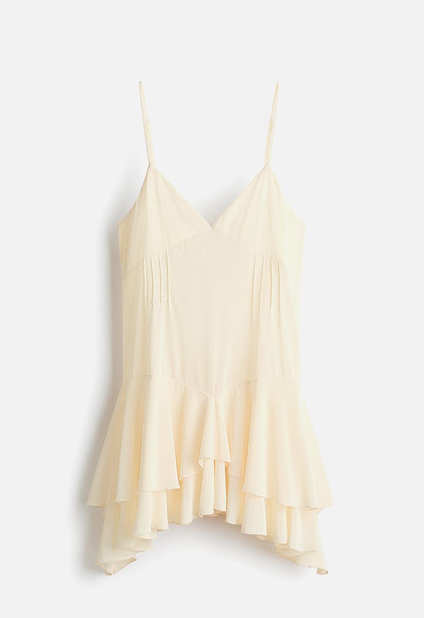 H&M - Tiered strappy top - light beige