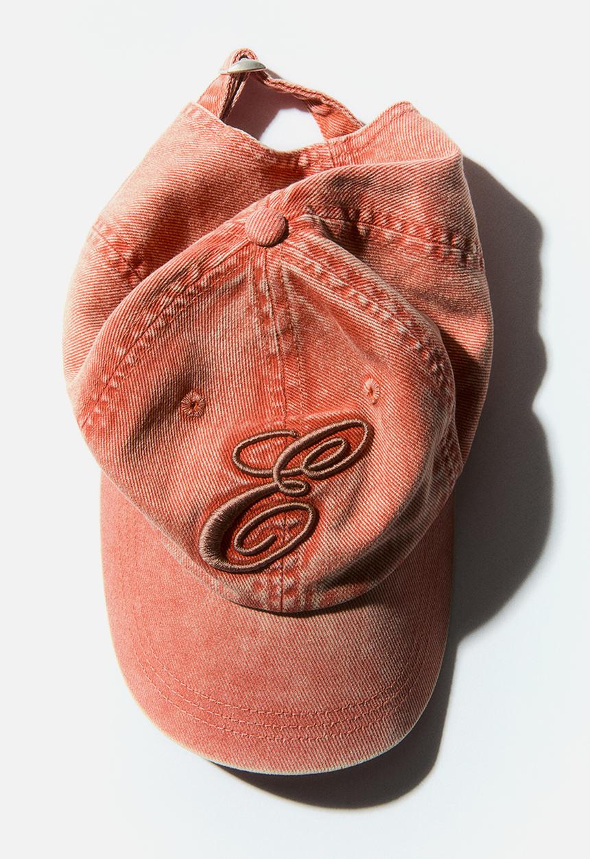 H&M - Cotton twill cap - light orange/e