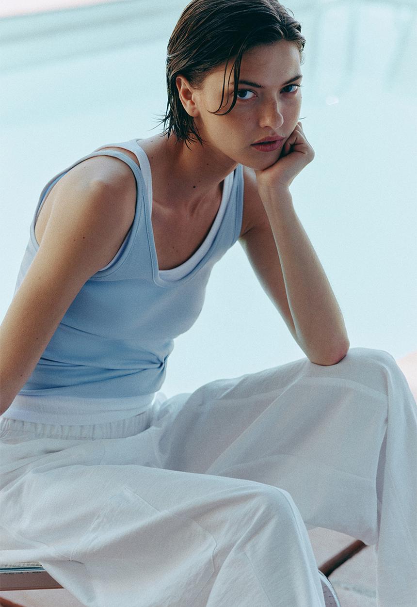 H&M - Vest top - light blue