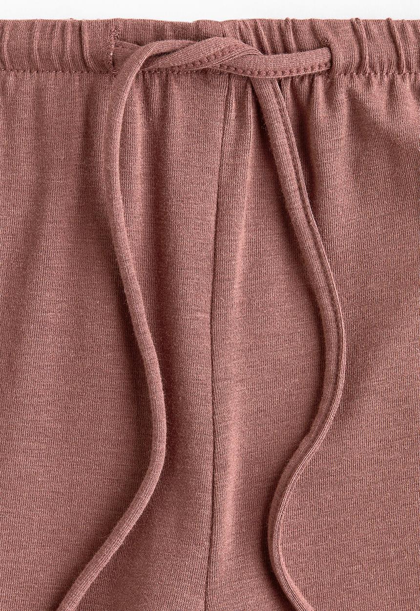 H&M - Viscose-blend pyjama bottoms - dark dusty pink