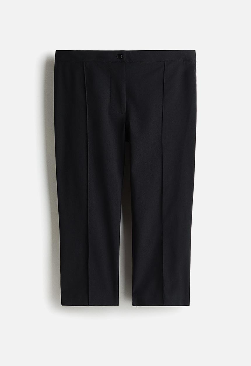 H&M - Crease-leg capri trousers - black