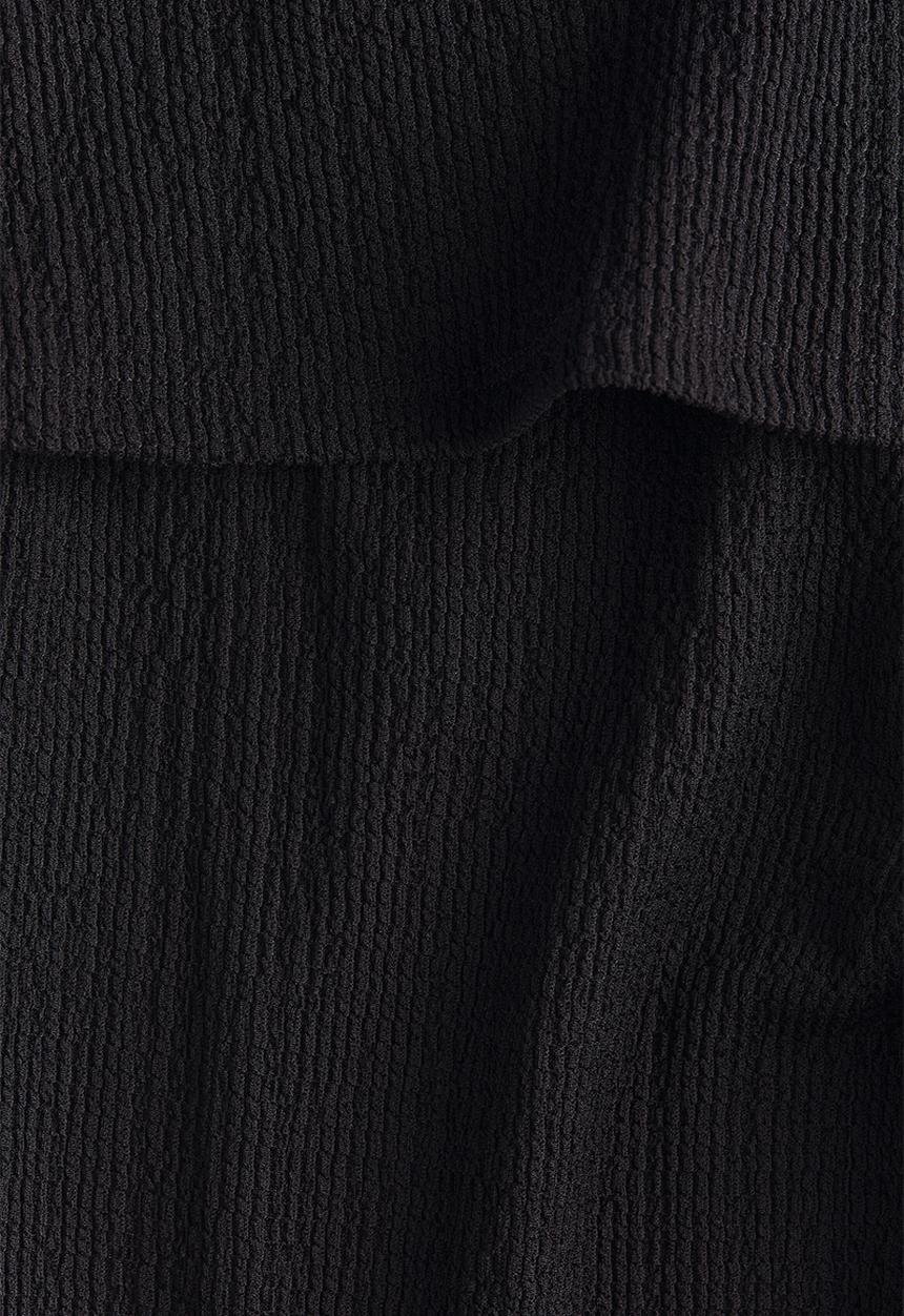 H&M - Crinkled layered trousers - black
