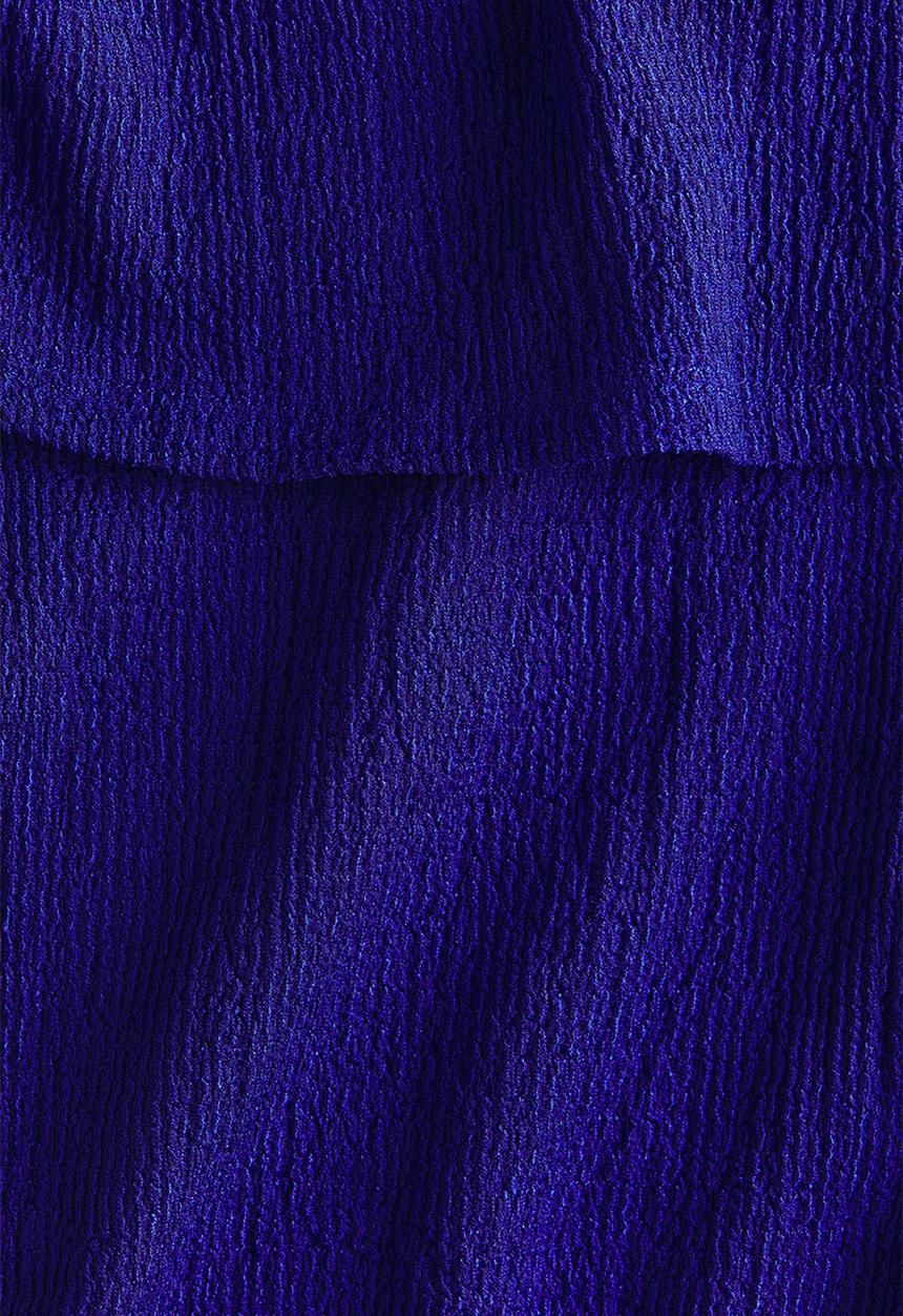 H&M - Crinkled layered trousers - bright blue