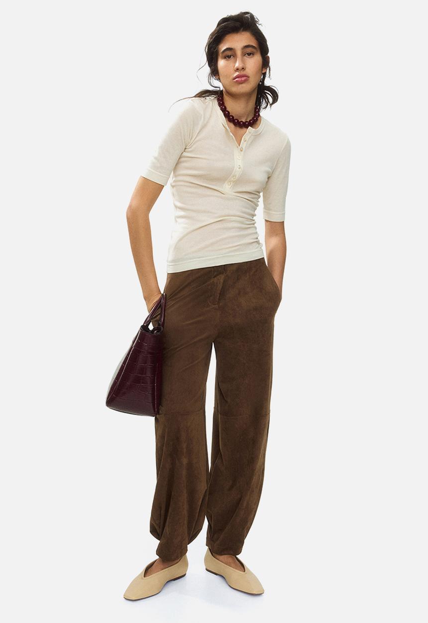 H&M - Barrel trousers - brown