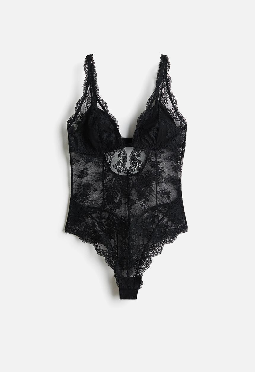H&M - Lace body - black