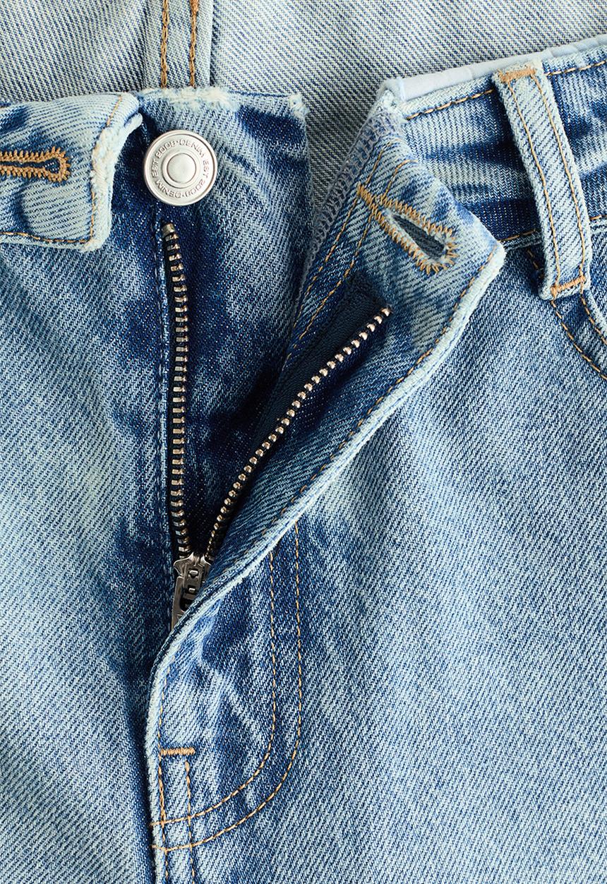 H&M - Barrel regular waist jeans - denim blue