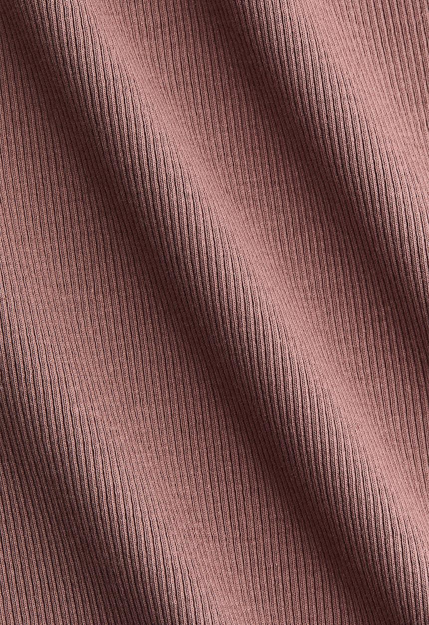 H&M - Ribbed cotton vest top - dark dusty pink