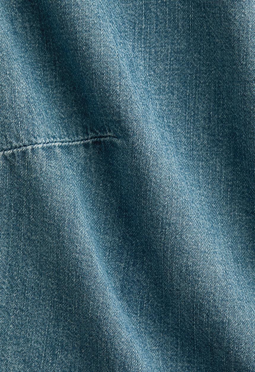 H&M - Asymmetric denim top - light denim blue