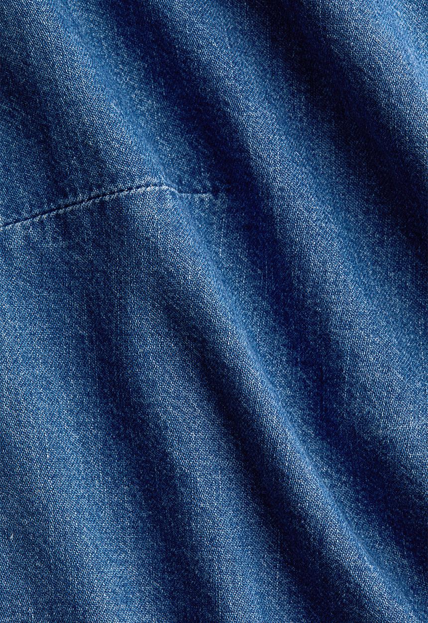 H&M - Asymmetric denim top - denim blue