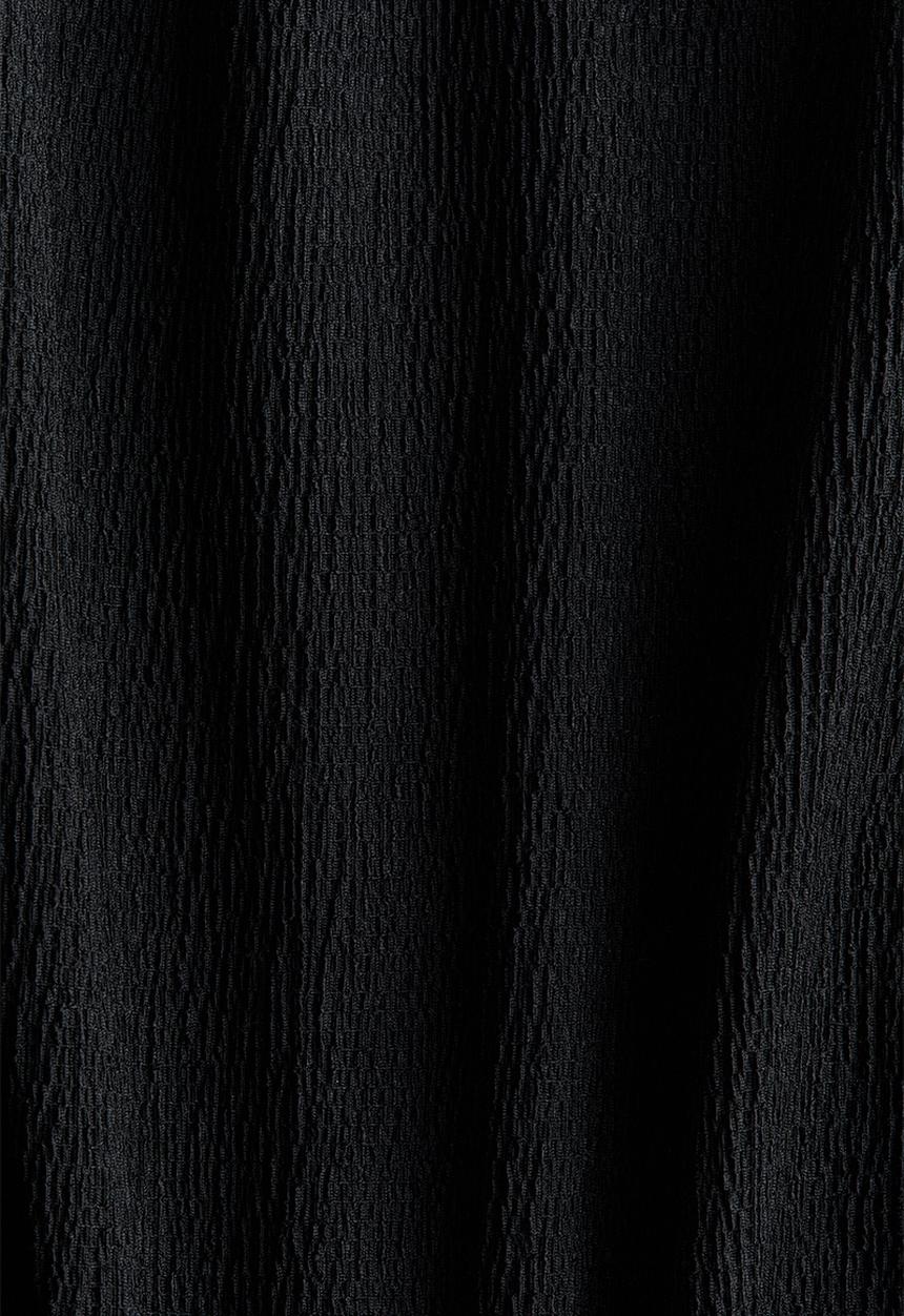 H&M - Crinkled tiered dress - black