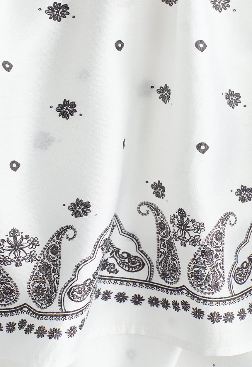 H&M - Layered blouse - white/paisley-patterned