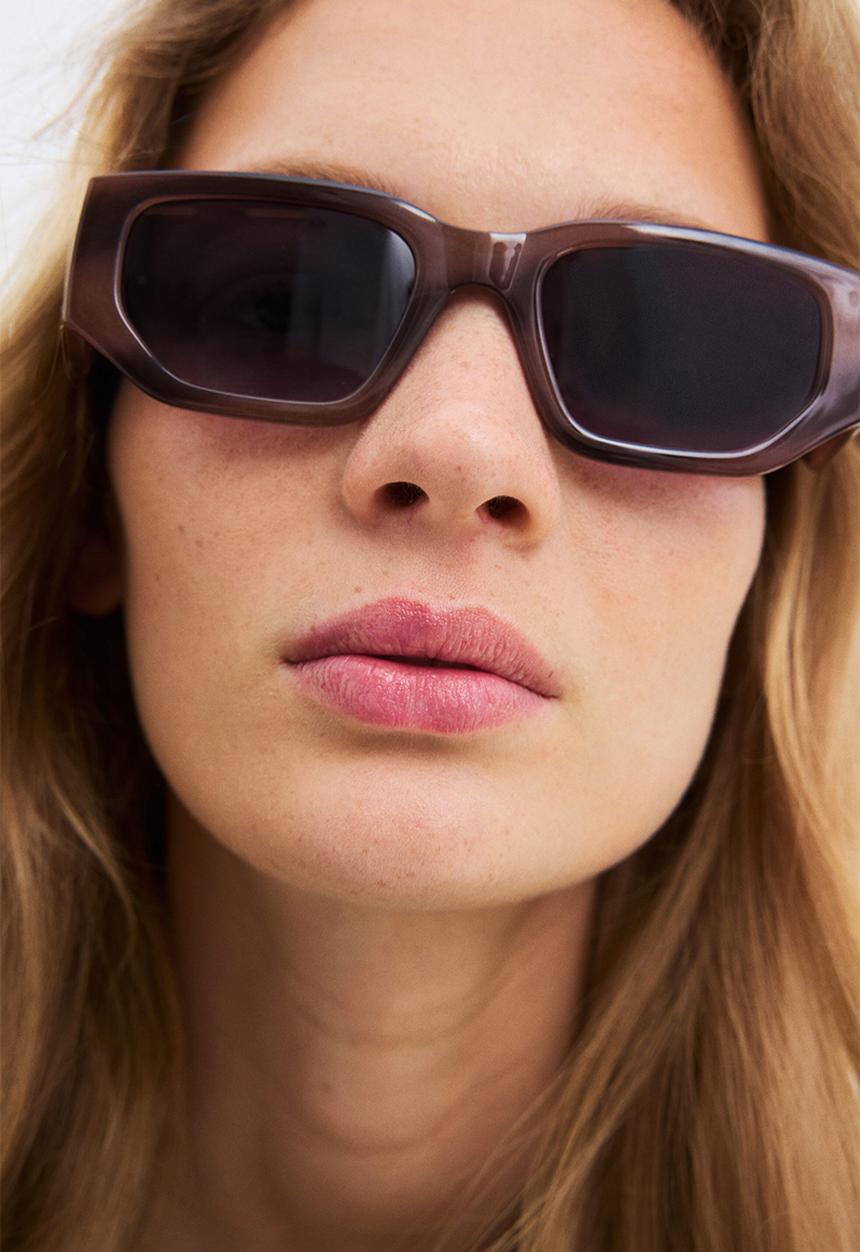 H&M - Rectangular sunglasses - brown/tortoiseshell pattern