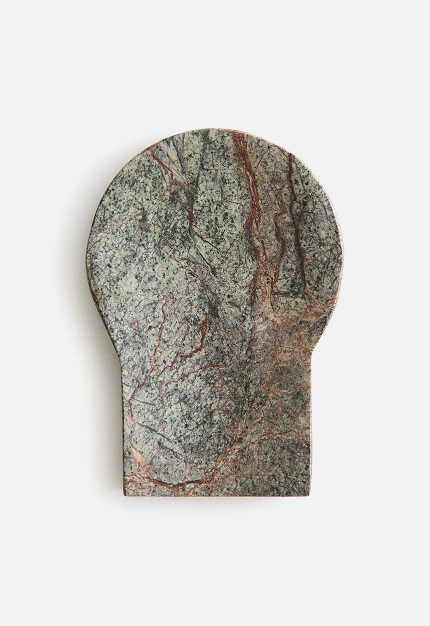 H&M - Marble spoon rest - green/marbled