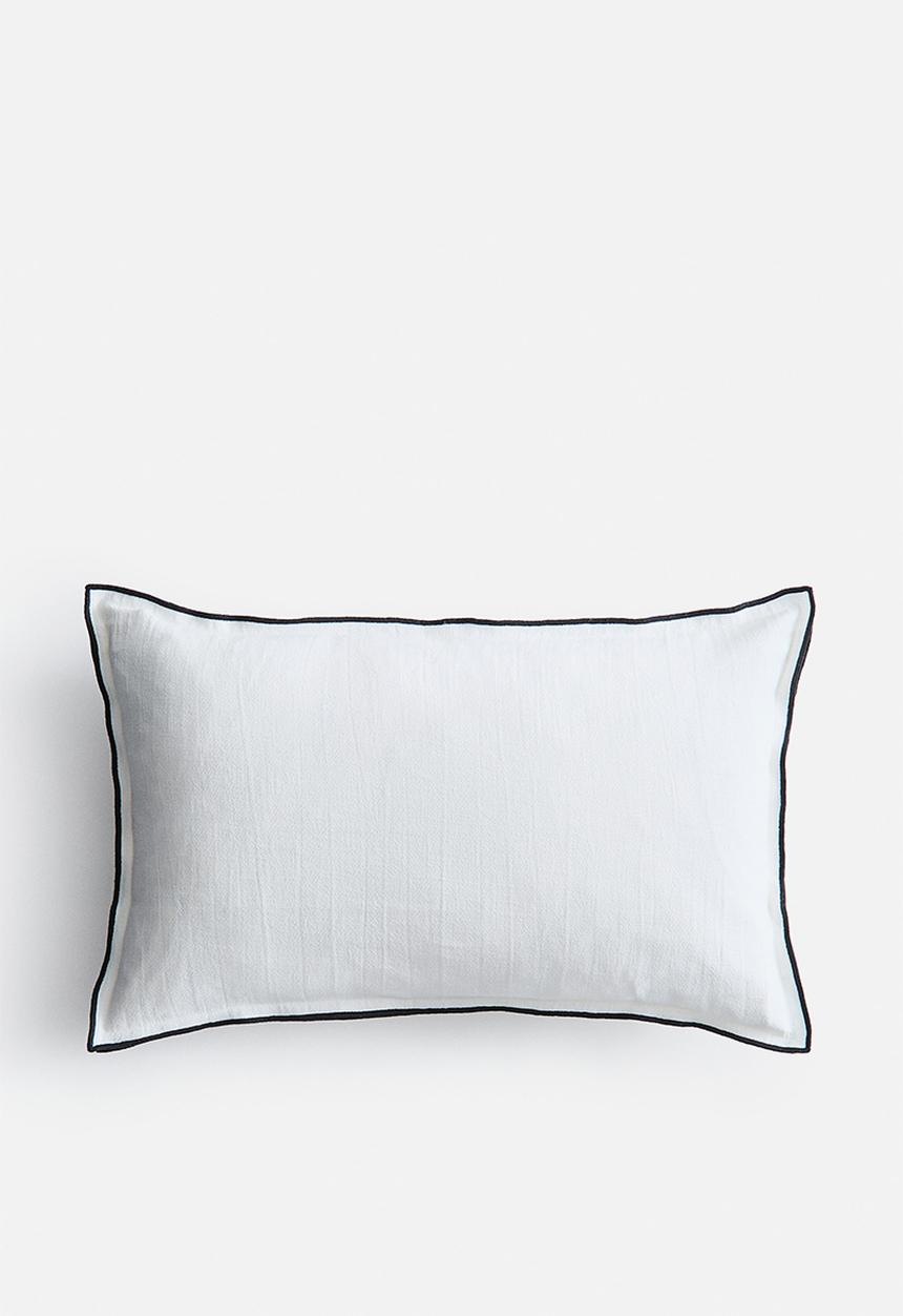 H&M - Linen-blend cushion cover - white