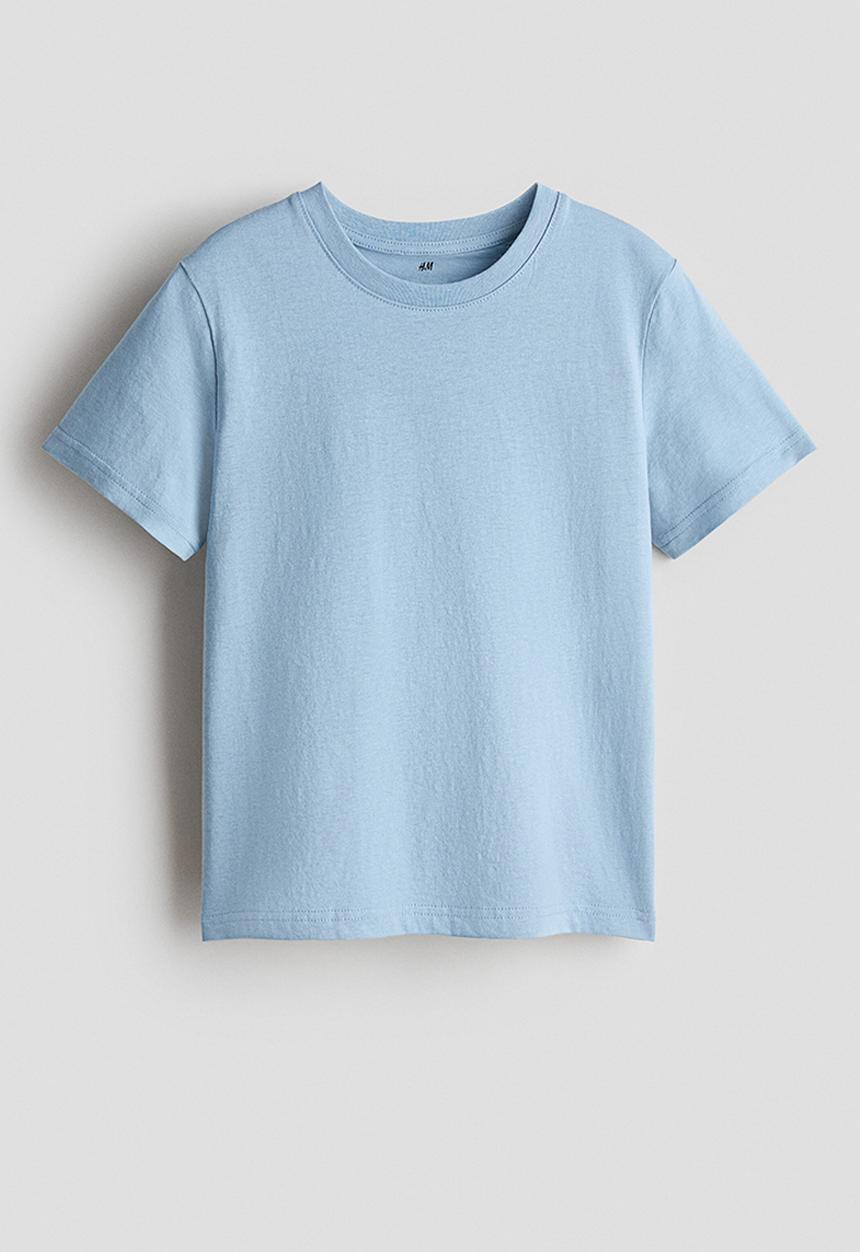 H&M - Cotton t-shirt - light dusty blue