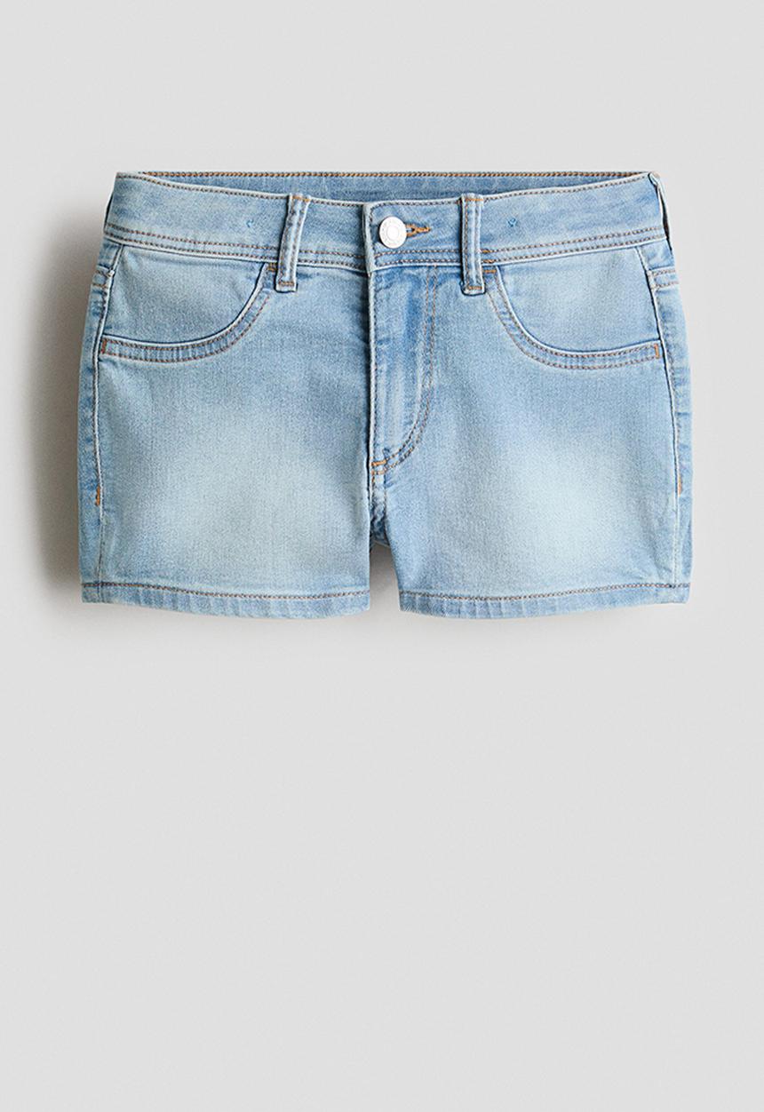 H&M - Denim shorts - light denim blue