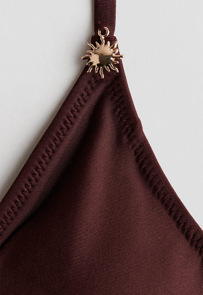 H&M - Charm-detail bikini - dark brown
