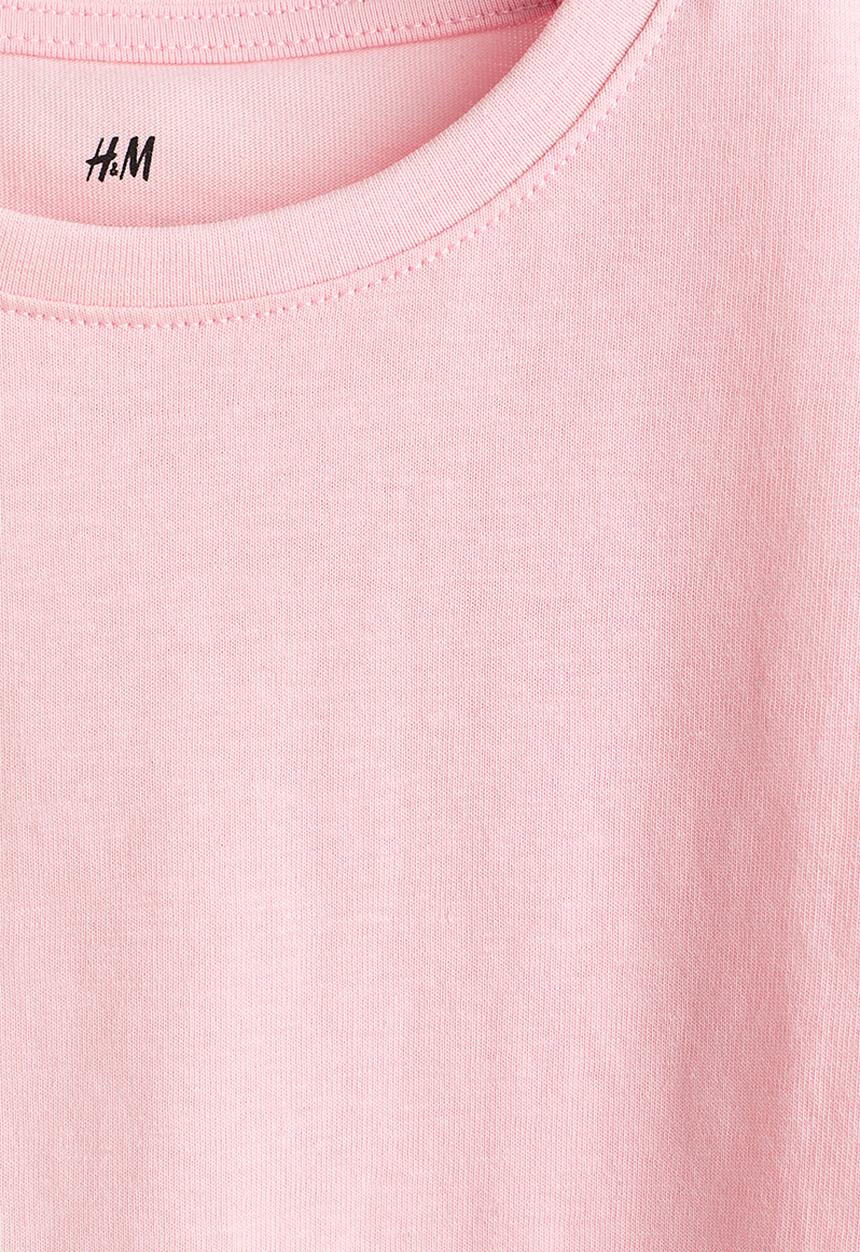 H&M - Flutter-sleeved top - light pink