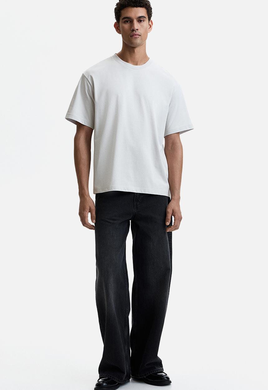 H&M - Coolmax®  relaxed fit t-shirt - light grey marl