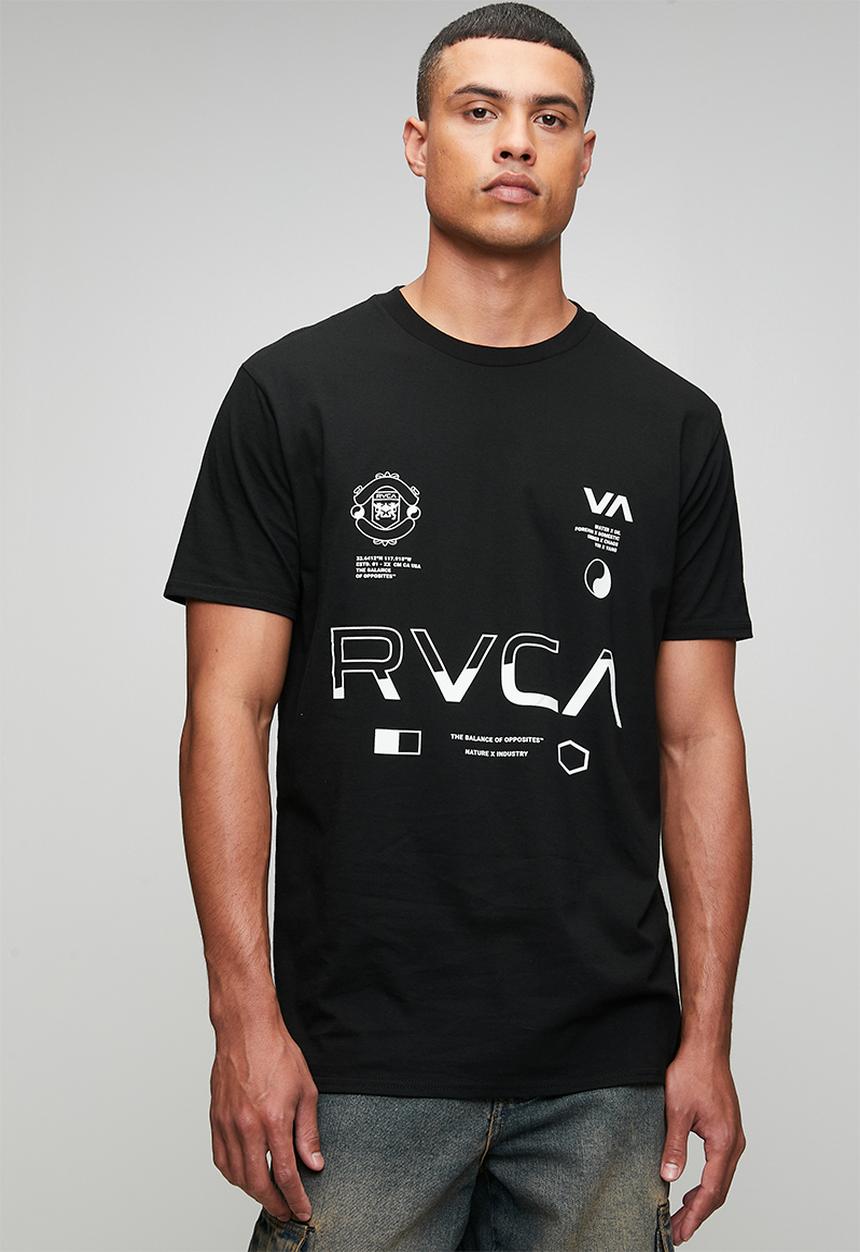 RVCA - SPLIT ALL OVER SS - BLACK